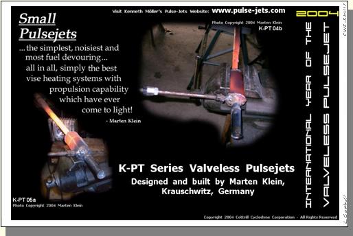 Digital mini-poster: Marten Klein's K-PT 04 & K-PT 05 engines - image Copyright 2004 Cottrill Cyclodyne Corporation